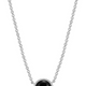 Collier Pendentif Agate Noire – Elle Argent 925