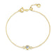 Bracelet Étoile Aigue-marine Synthétique – Reign Argent 925