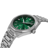 Montre Tissot PRC 100 Solar acier homme cadran vert, vue 2