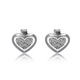 Clous ELLE argent 925 coeur et zircon