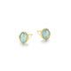 Boucles d'Oreilles Amazonite Plaqué Or – Elle Argent 925