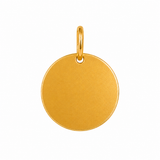 Pendentif Rond Or 10K