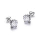 925 Silver Reign 7mm Zircon Stud Earrings