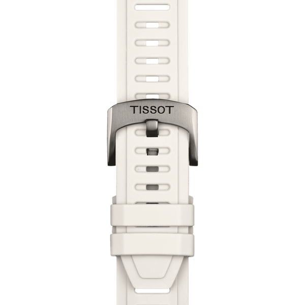 Bracelet Tissot Silicone Blanc 21mm T-Touch Connect