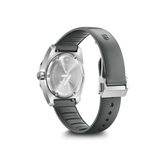 Montre Victorinox Concept One Solar 39 mm cadran gris, bracelet caoutchouc gris, vue de dos