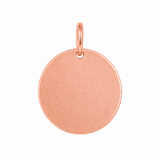 Pendentif Rond Or 10K