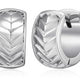 Boucles d'Oreilles Anneaux Chevron 13mm – Ethos Argent 925