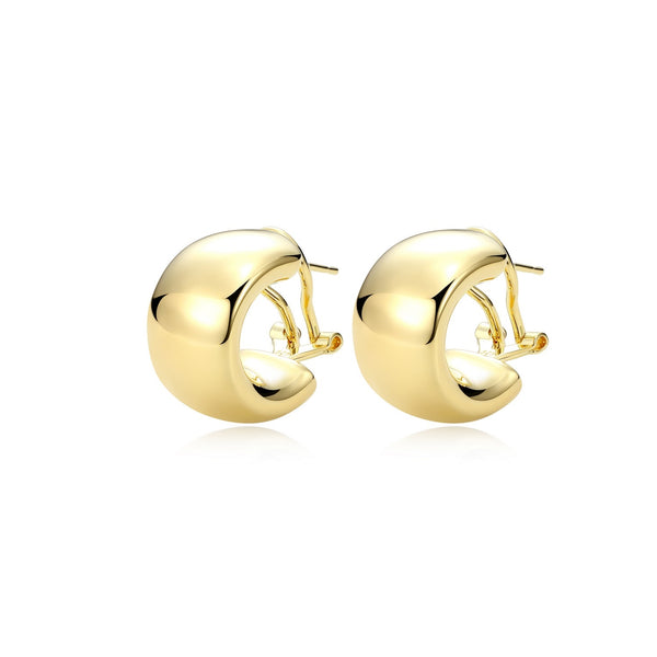 Boucles d'Oreilles Anneaux Clip Oméga – Reign Argent 925