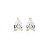 Boucles d'Oreilles Clous Poire Zircon – Reign Argent 925