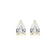 Boucles d'Oreilles Clous Poire Zircon – Reign Argent 925