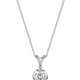Collier Solitaire Zircon 8mm – Elle Argent 925