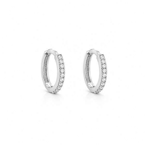 Boucles d'Oreilles Huggies Or 10K Zircon