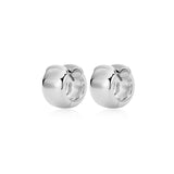 Boucles d'Oreilles Huggies Épaisses Zircon – Reign Argent 925