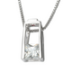 Collier ELLE argent 925 pendentif solitaire C.Z.