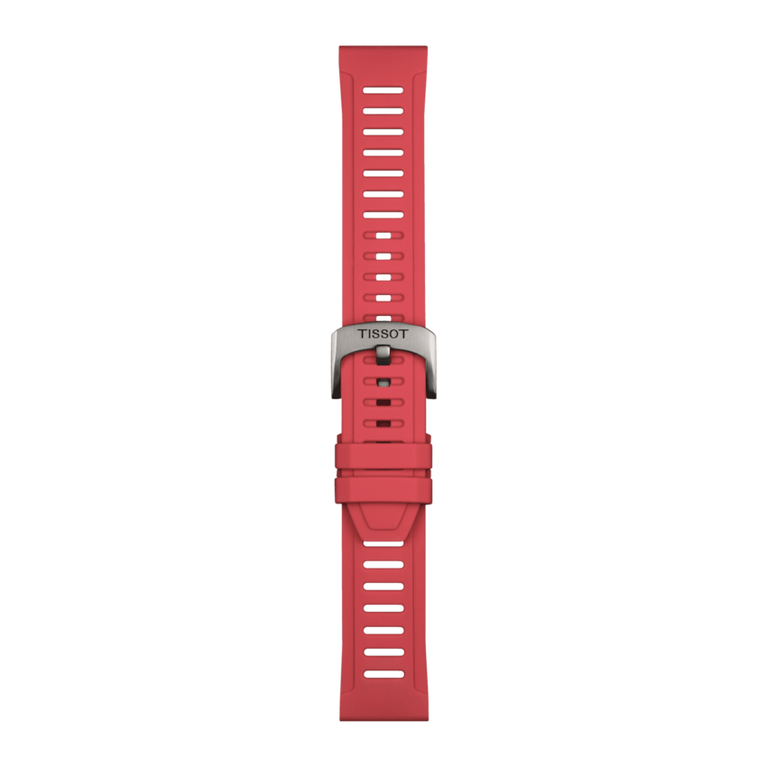 Bracelet Tissot Silicone Rouge 21mm T-Touch Connect