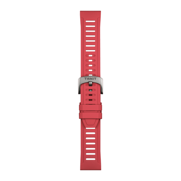 Bracelet Tissot Silicone Rouge 21mm T-Touch Connect