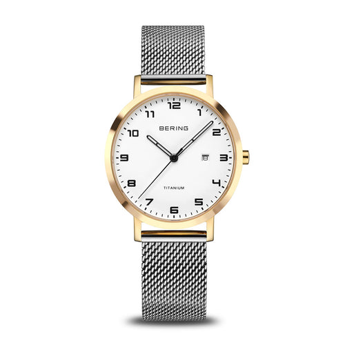 Bering Titanium Femme Cadran Blanc 34mm