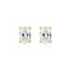 Boucles d'Oreilles Clous Ovales Zircon – Reign Argent 925