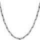 Collier Chaîne Paper Clip 24po Gun Métal – Ethos Argent 925