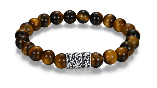 Bracelet Œil-de-tigre Intaglio – Ethos Argent 925