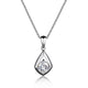Collier Pendentif Solitaire Zircon – Elle Argent 925