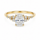 Bague Solitaire Or Blanc 14K Diamant Lab 1,05ct