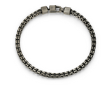 Bracelet Chaîne Franco Gun Métal – Ethos Argent 925