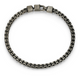 Bracelet Chaîne Franco Gun Métal – Ethos Argent 925