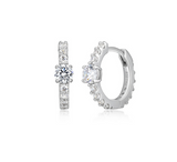 Boucles Huggies Pavé Zircon – Reign Argent 925