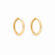 Boucles d'Oreilles Huggies Lisses Or 10K