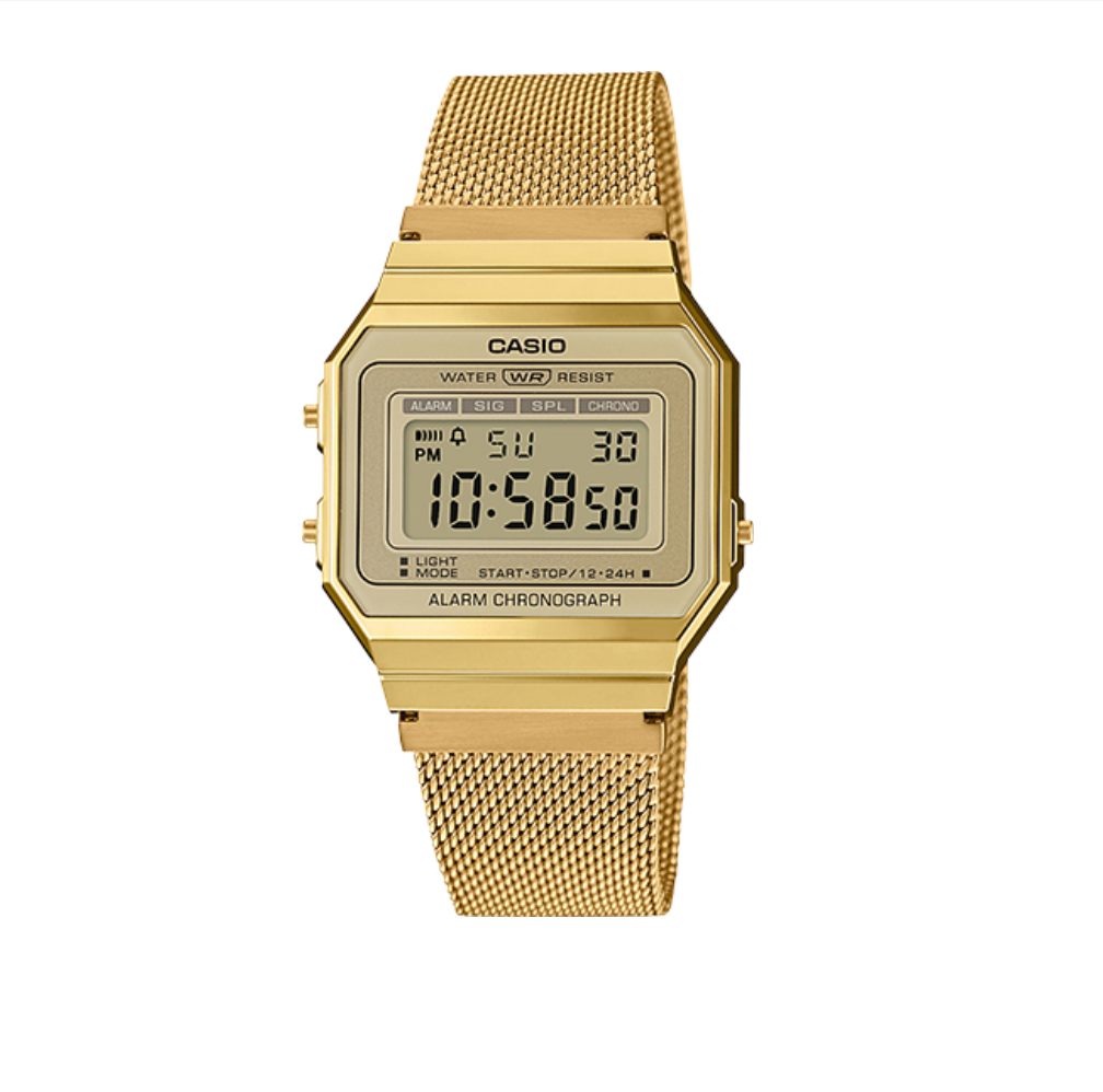 Montre Casio A700WMG-9AVT digitale dorée