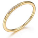 Bague Fine Zircon Plaqué Or – Reign Argent 925