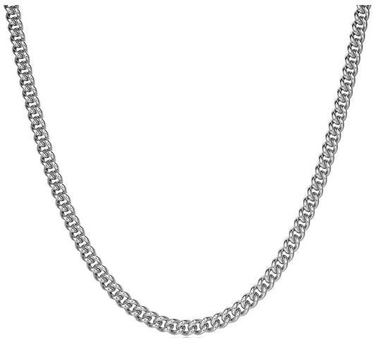 Chaîne Curb 24po – Ethos Argent 925