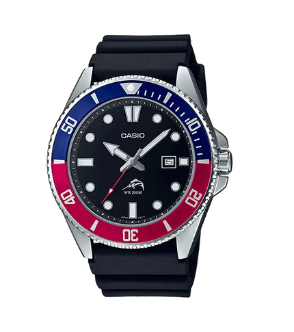 Casio Duro MDV-106 Cadran Noir Bracelet Acier