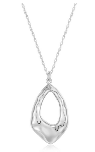 Collier Pendentif Poire Céleste – Elle Argent 925