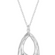 Collier Pendentif Poire Céleste – Elle Argent 925