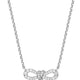 Collier Pendentif Nœud Zircon – Reign Argent 925