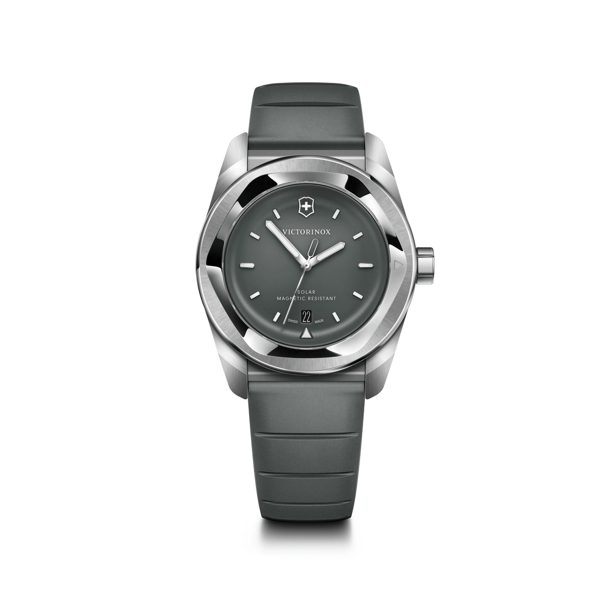 Montre Victorinox Concept One Solar 39 mm cadran gris, bracelet caoutchouc gris