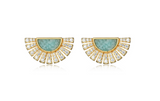 Clous Éventail Amazonite Zircon – Reign Argent 925