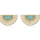 Clous Éventail Amazonite Zircon – Reign Argent 925