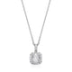 Collier Pendentif Coussin Zircon Halo – Elle Argent 925