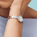 Bering Classic Femme Cadran Blanc Or 27mm