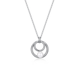 Luminous Pearl Pendant Necklace – 925 Sterling Silver