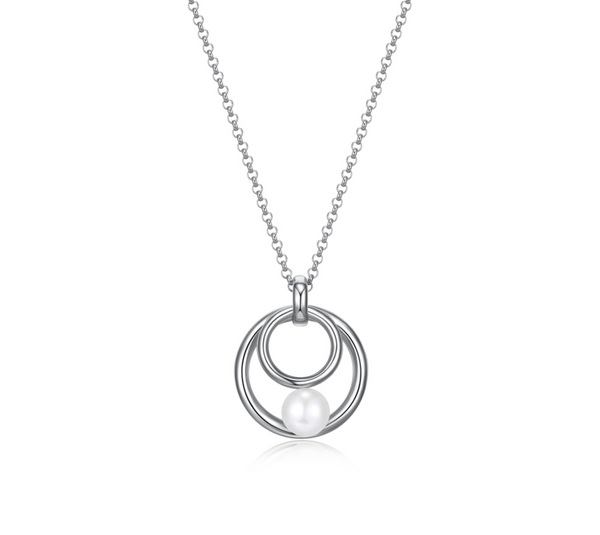 Collier Pendentif Perle Lumineuse – Elle Argent 925