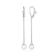 Boucles d'Oreilles Pendantes Perles – Elle Argent 925