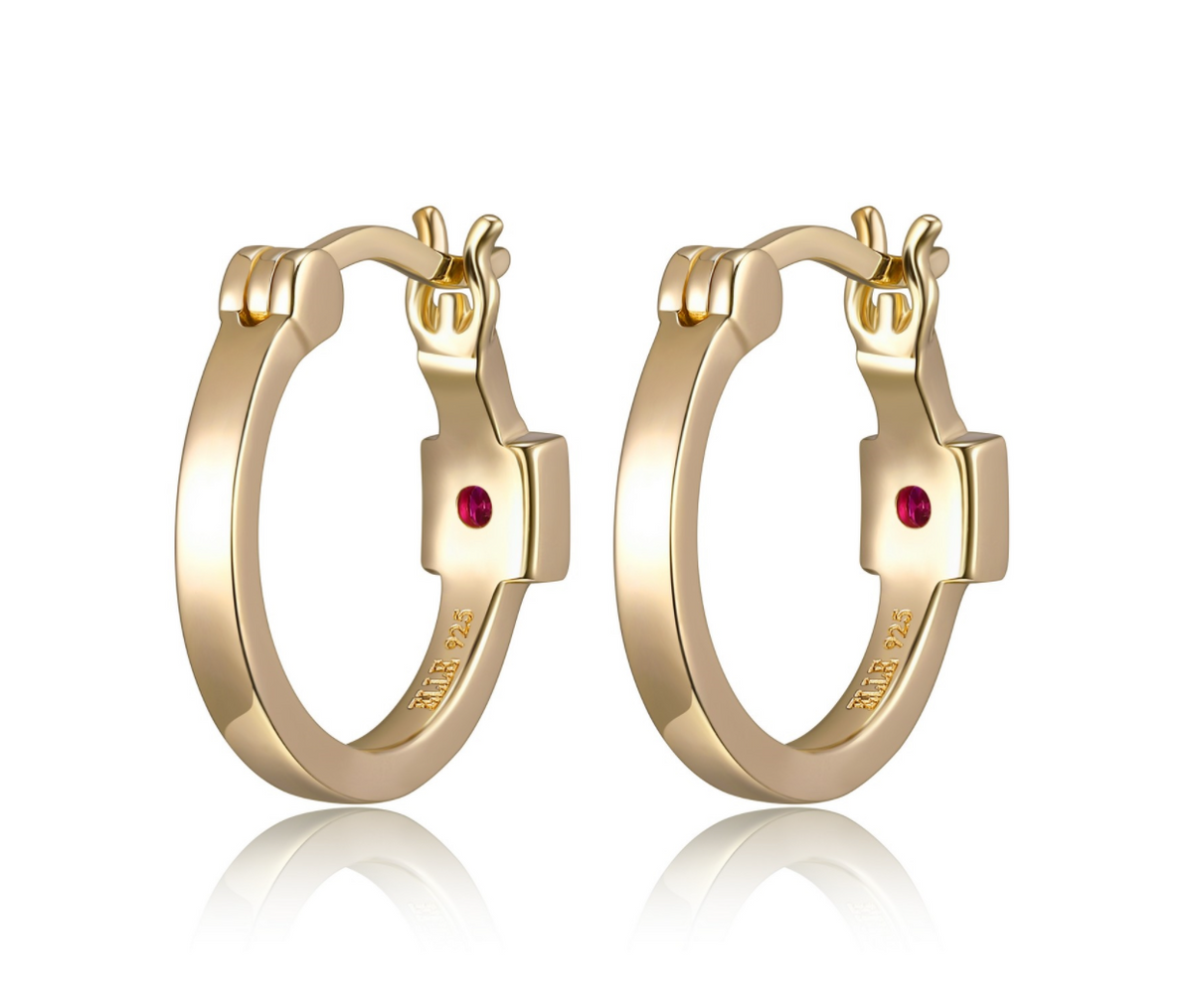 Boucles d'oreilles ELLE argent 925 créoles fines