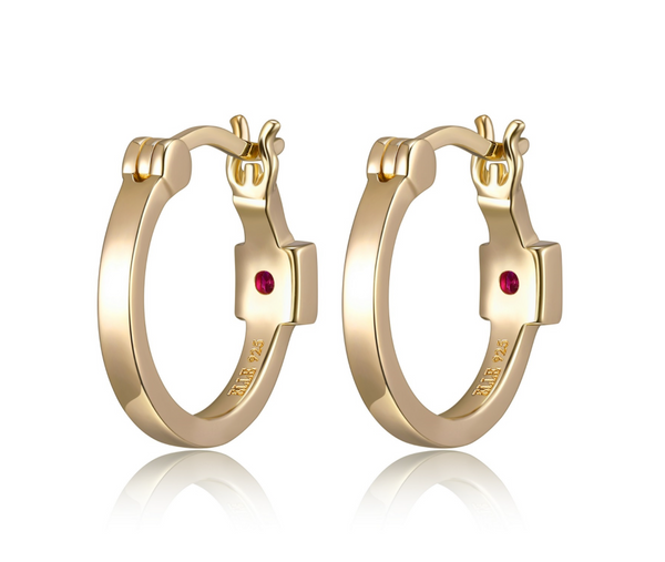 Boucles d'oreilles ELLE argent 925 créoles fines