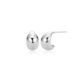 Domed Teardrop Earrings – Reign Sterling Silver