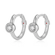 Créoles Zircon Sertie Clos – Elle Argent 925