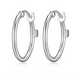 Boucles d'Oreilles Créoles 20mm – Elle Argent 925